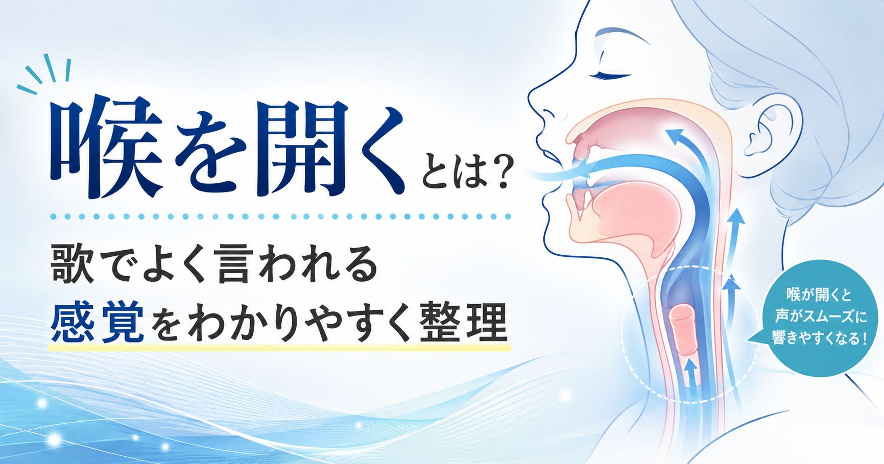 喉を開くとは？歌でよく言われる感覚をわかりやすく整理