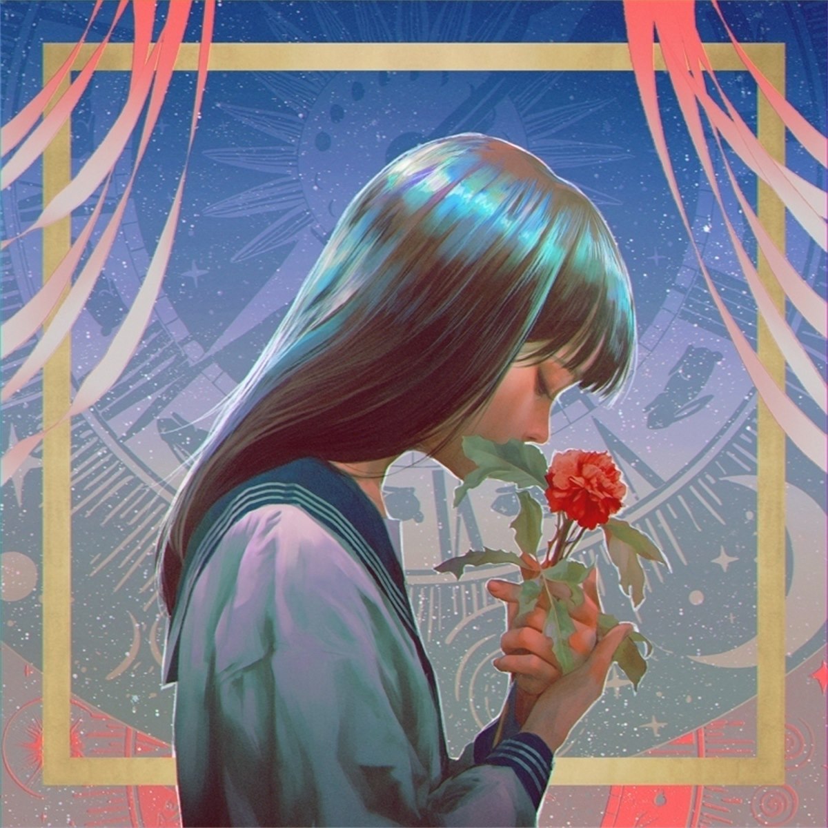 tuki.「一輪花」の公式アートワーク