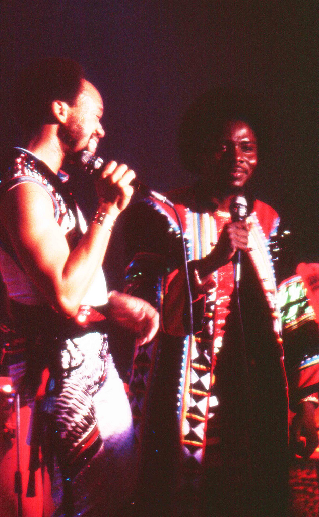 1982年、ロッテルダム公演でのモーリス・ホワイトとフィリップ・ベイリー