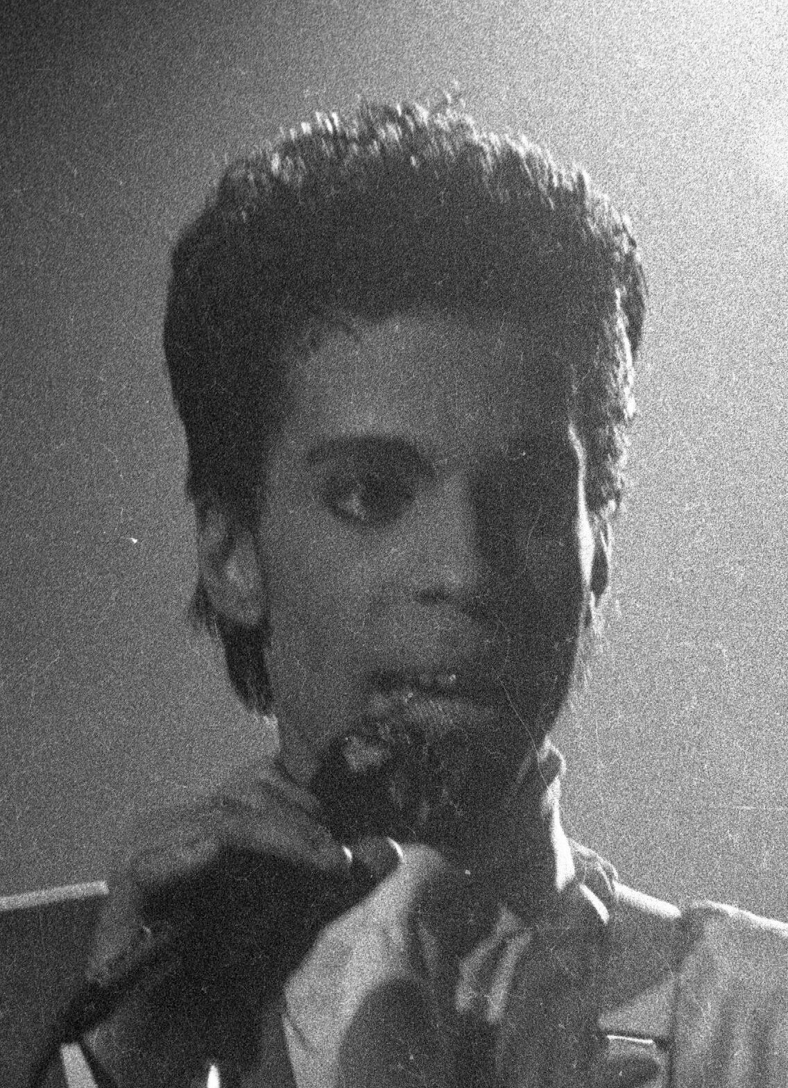 1986年、ブリュッセル公演でのプリンス