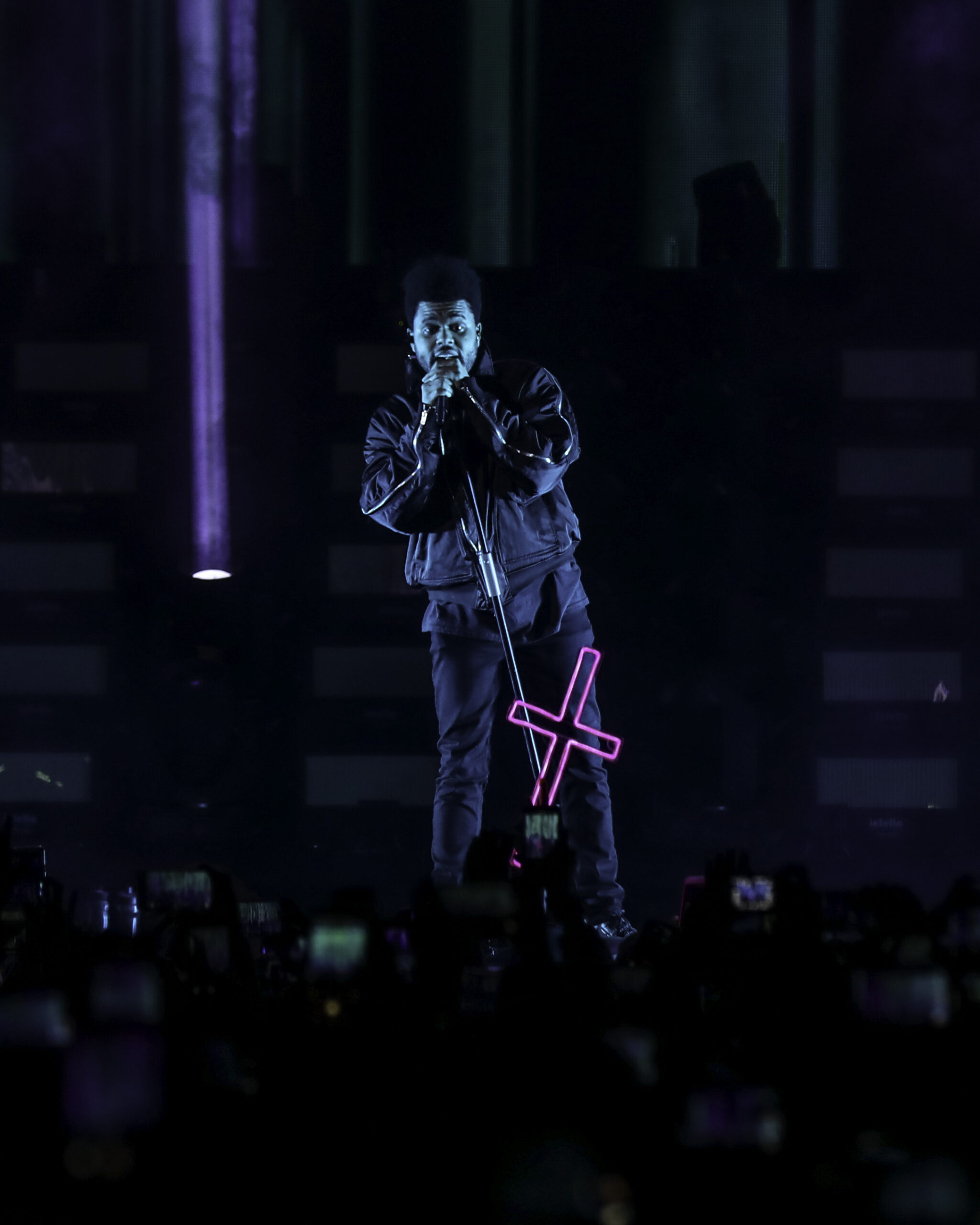 2018年、香港公演で歌うザ・ウィークエンド