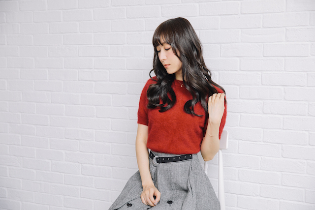 声を重ねた「カワルミライ」の再録について語る2019年12月の取材に掲載されたChouCho（撮影：三橋優美子）
