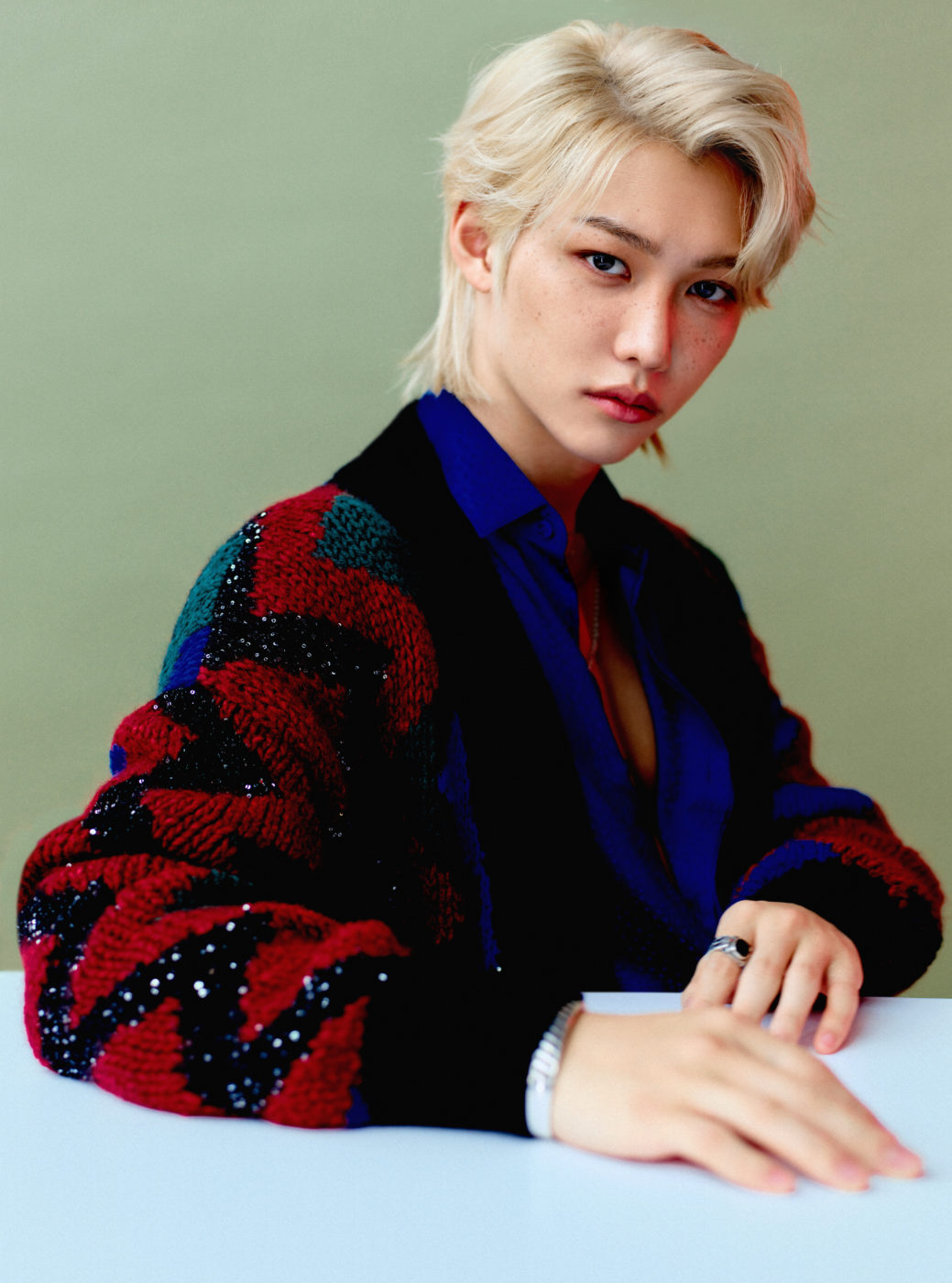 GQ Koreaの2021年7月公開取材に登場したフィリックス（撮影：Kang Hyewon）