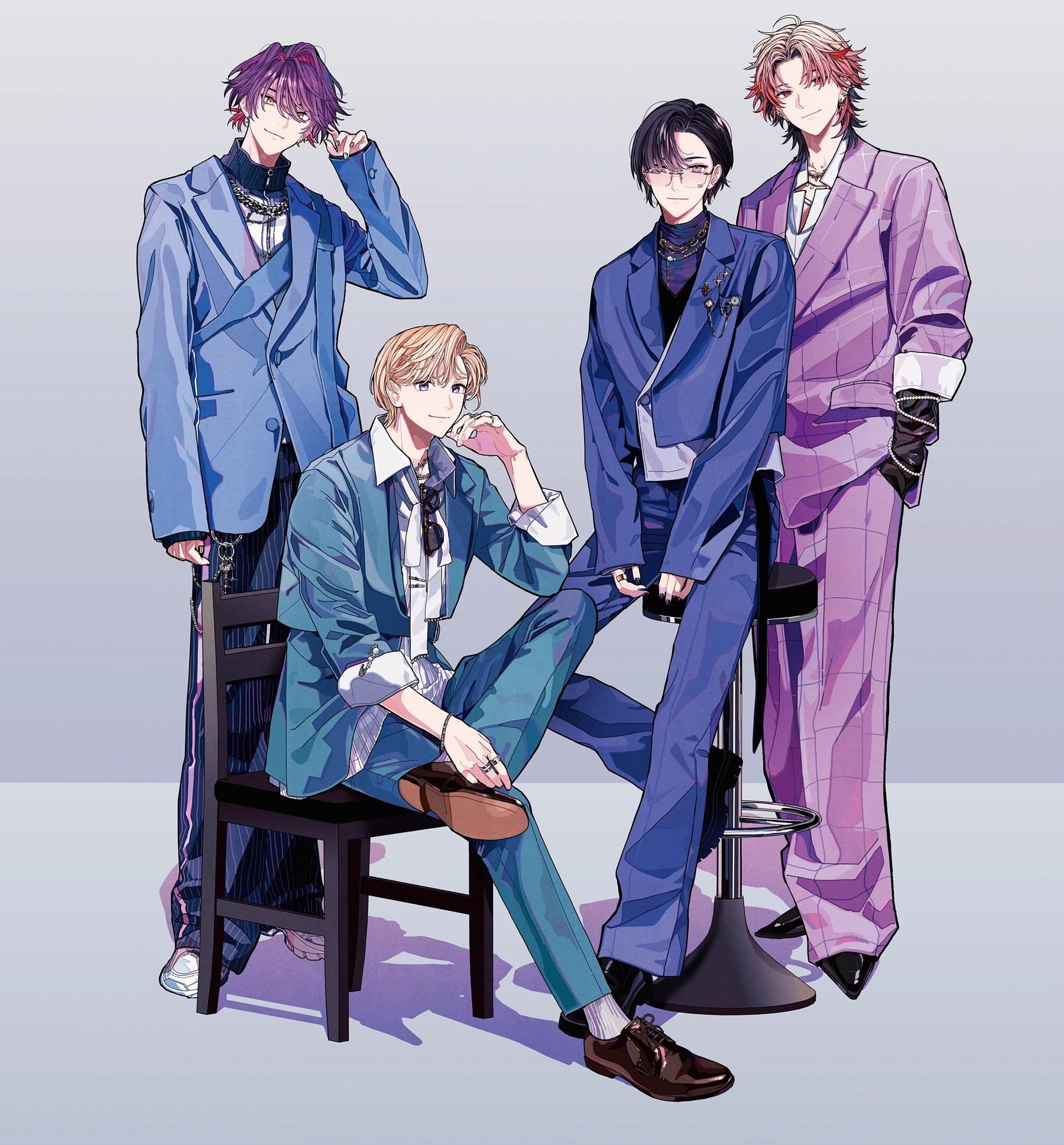 VOLTACTION(左端が渡会雲雀、2025年掲載のキャラクタービジュアル)