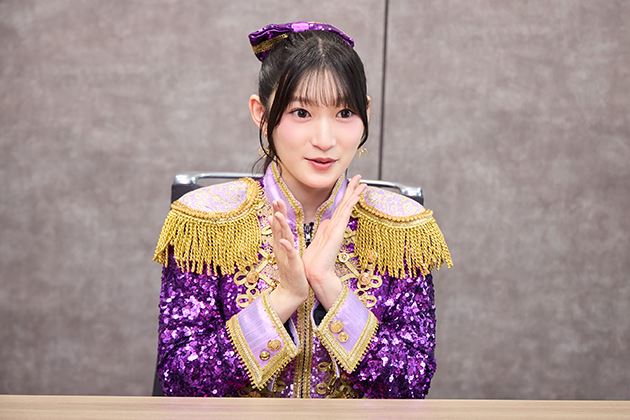 2026年8月公開のインタビュー中の宮本佳林（撮影：福家信哉）