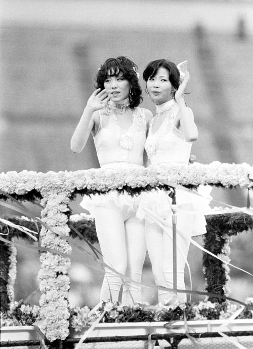1981年3月、解散コンサートを開いたピンク・レディー