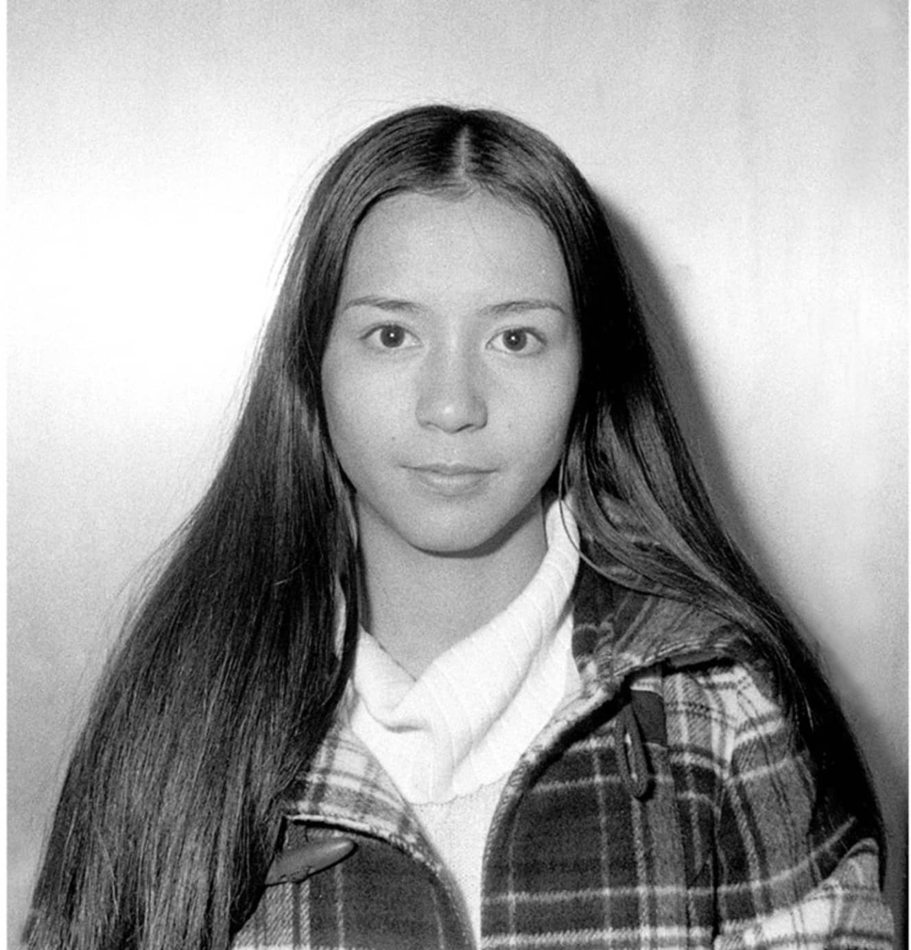 1971年に撮影された南沙織のポートレート