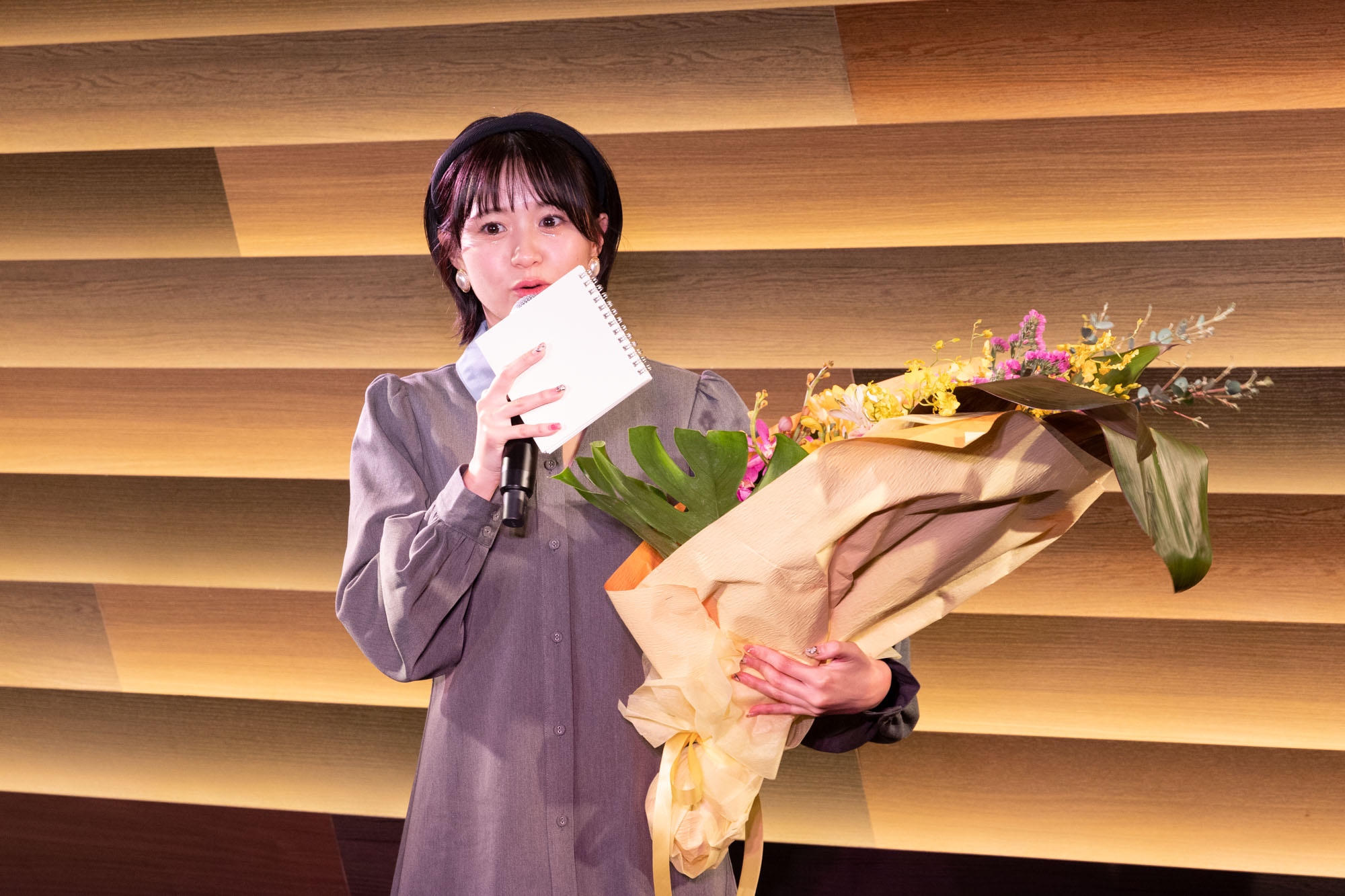 2023年の公開対談に登場したさゆべえ／撮影：池村隆司