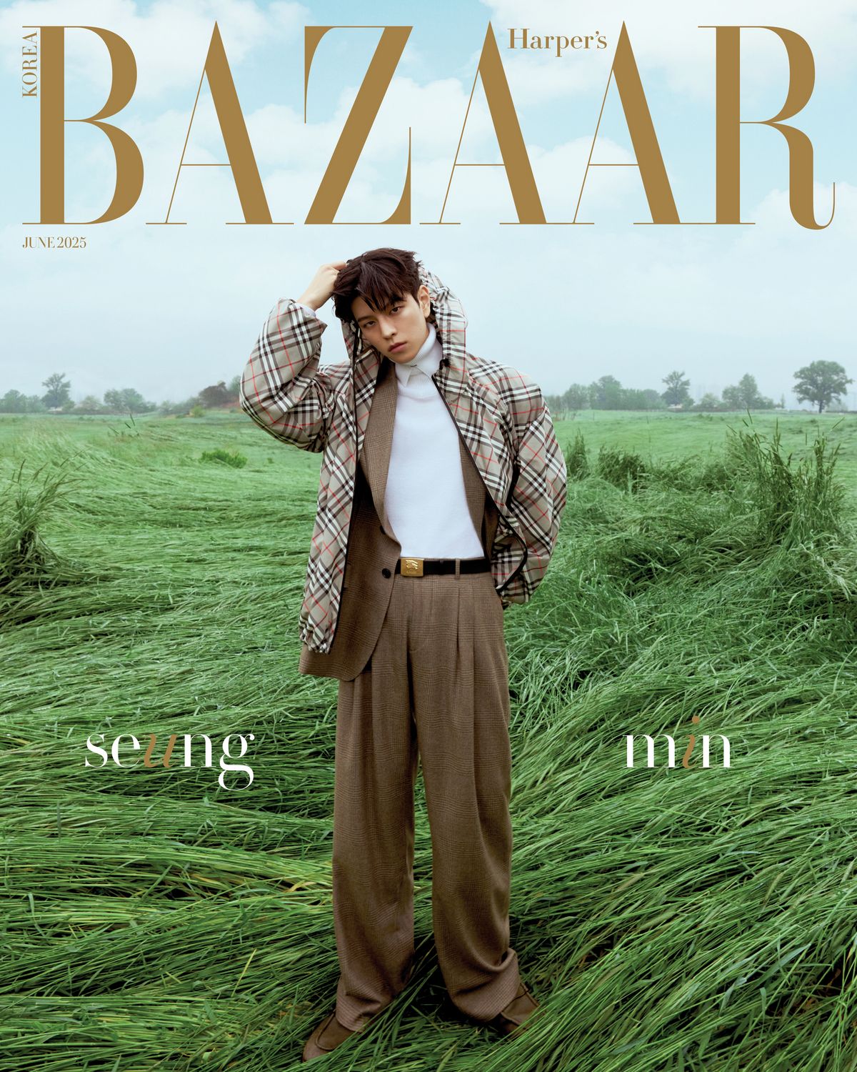 スンミン(2025年6月号Harper’s BAZAAR Korea掲載画像)