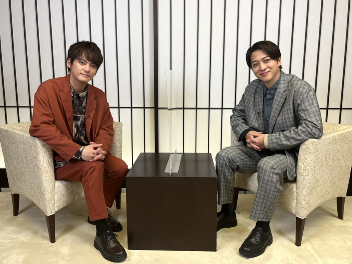中山優馬と寺西拓人（『マイ・フェア・レディ』に関する2021年の取材）。