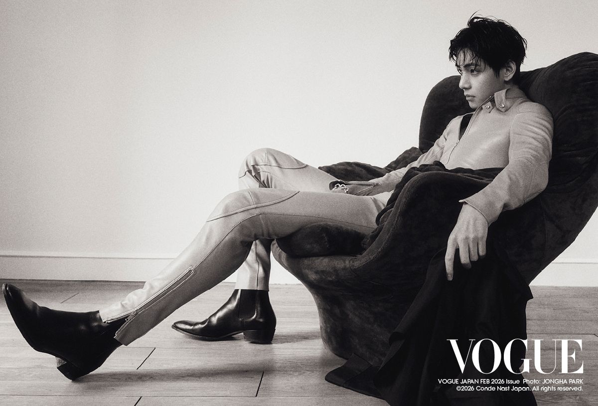 V（『VOGUE JAPAN』2026年2月号掲載／撮影：Jongha Park）。