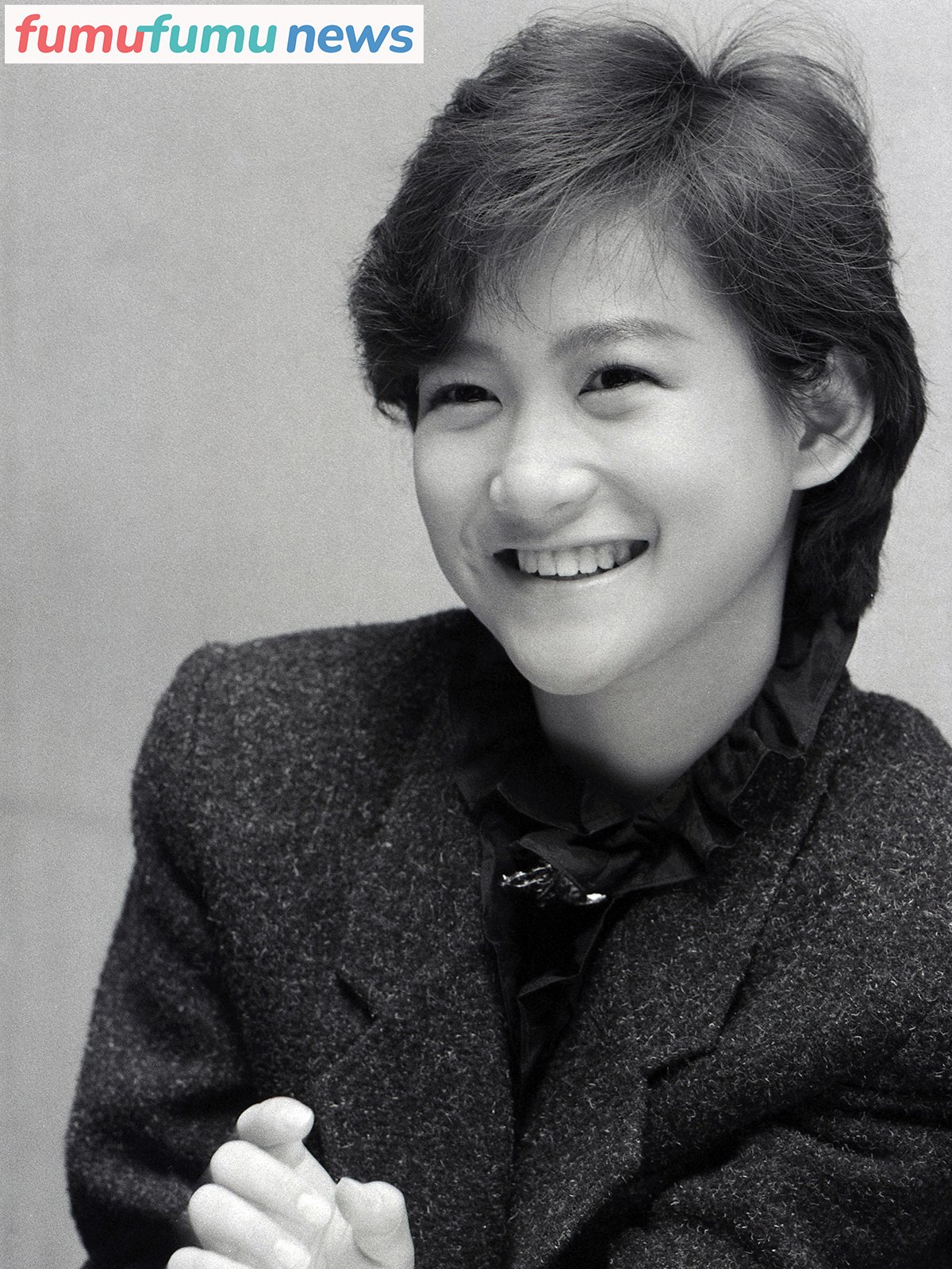 1985年の岡田有希子／撮影・佐藤靖彦、fumufumu news掲載